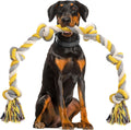 Dog Rope Toy for Large Dogs Aggressive Chewers 40in Long Heavy Duty Rope Toy Almost Indestructible Dog Tug Toy Puppy Cotton
